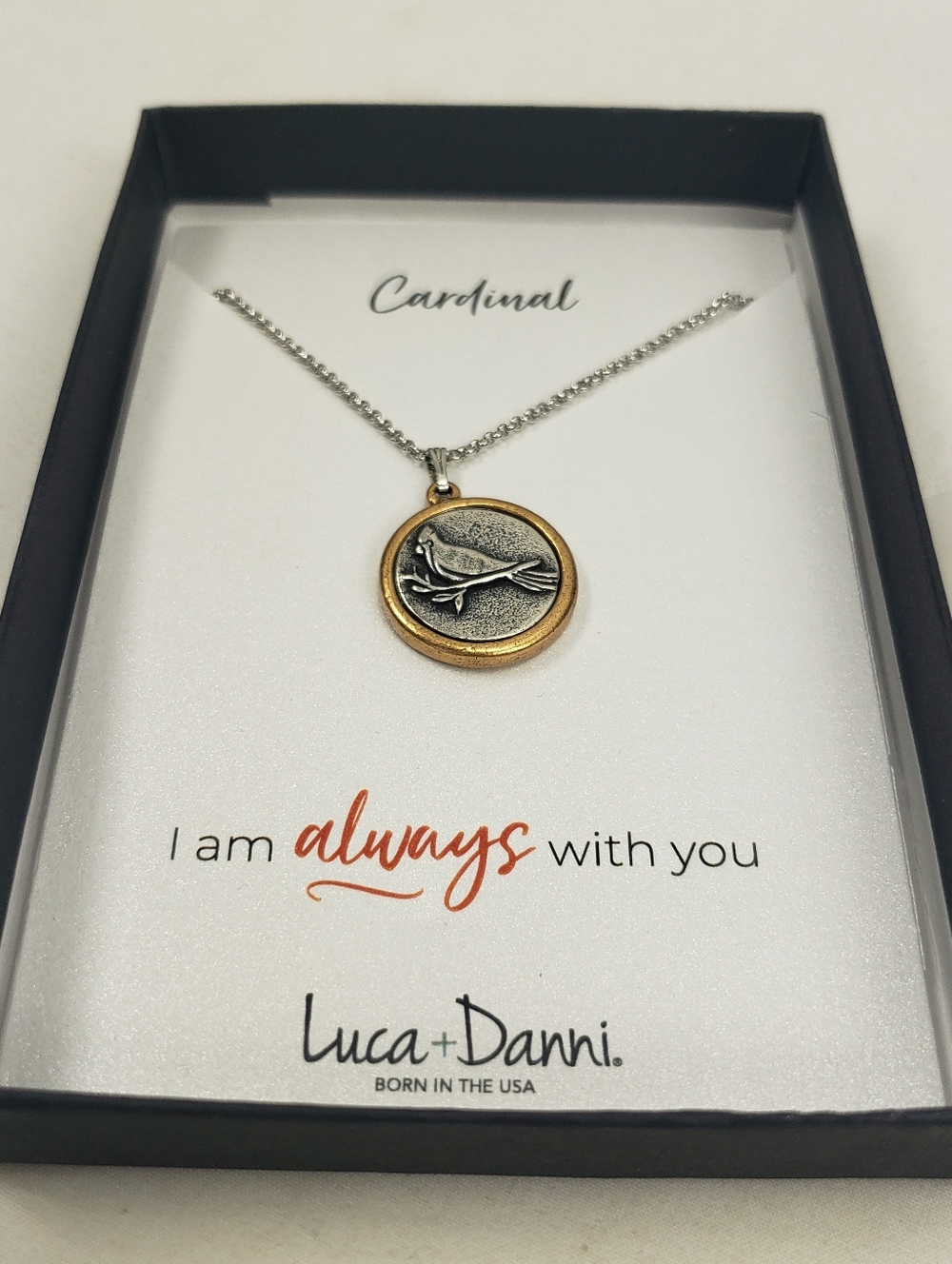 Luca + Danni Cardinal 'I am always with you' Necklace NWT